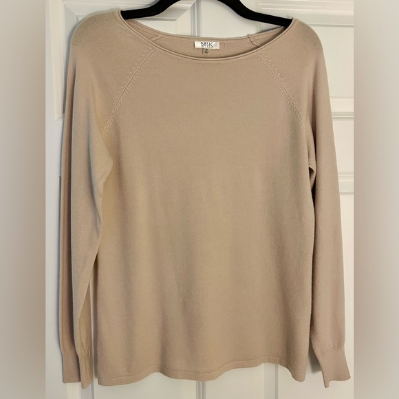 Basic Milano Tops - Basic Milano Beige Long Sleeve Top